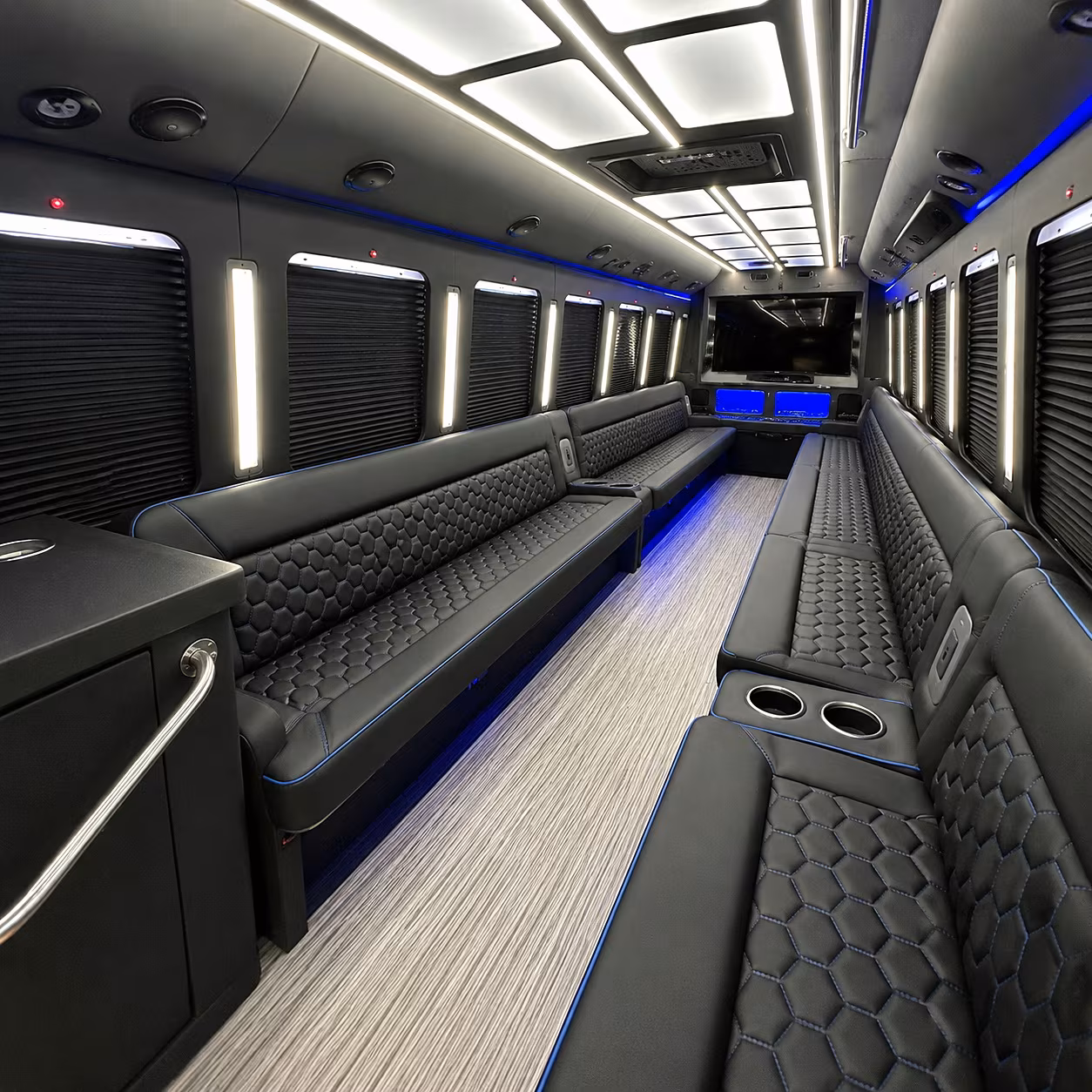 lawrence wedding party bus rental