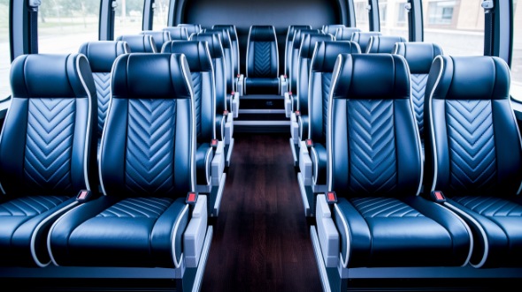 20 passenger minibus inside lowell