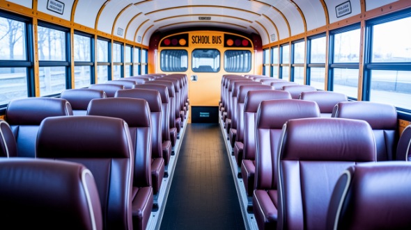 school bus rental interior cambridge